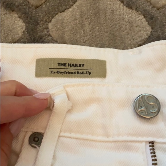 AG Adriano Goldschmeid The Hailey White Jean Short - Picture 9 of 14